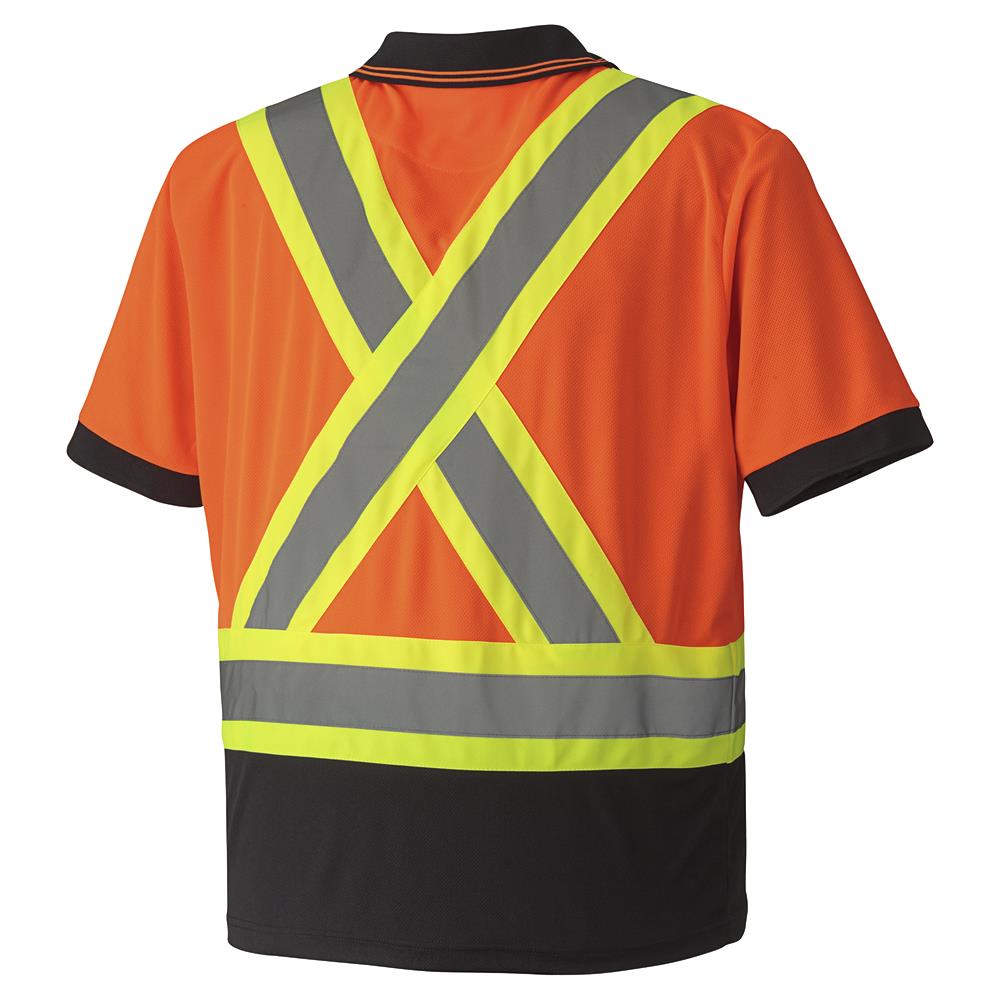 Hi-Vis Safety Short-Sleeved Polo Shirts