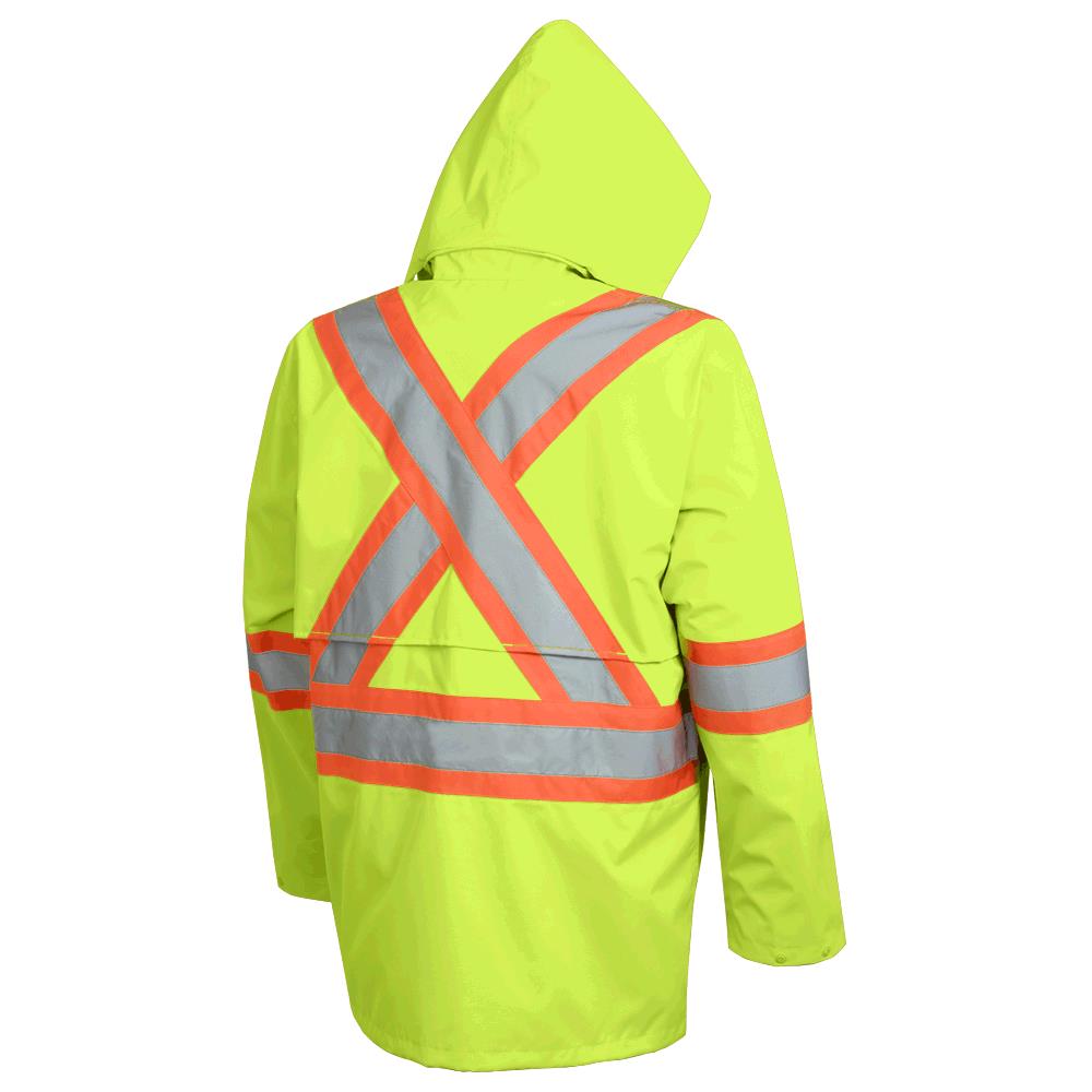 Waterproof Safety Jackets - "The Rock  " - PU Coated 300D Oxford Polyester