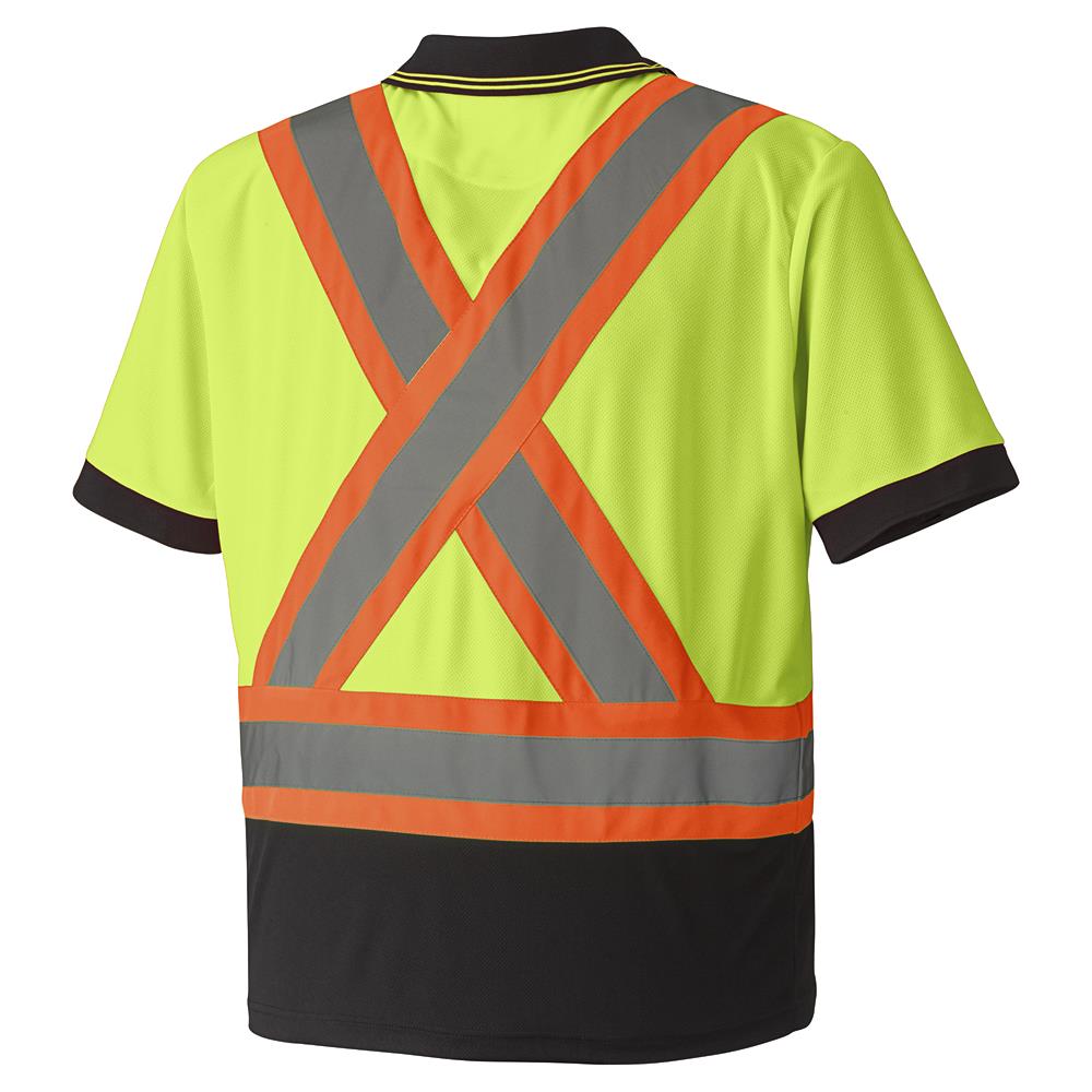 Hi-Vis Safety Short-Sleeved Polo Shirts