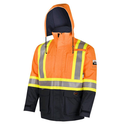 Canadian Waterproof Hooded Rain Jackets - PVC Coated Polyester