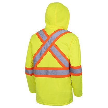 Waterproof Quilted Safety Parkas - 300D Polyurethane Coated Oxford Polyester