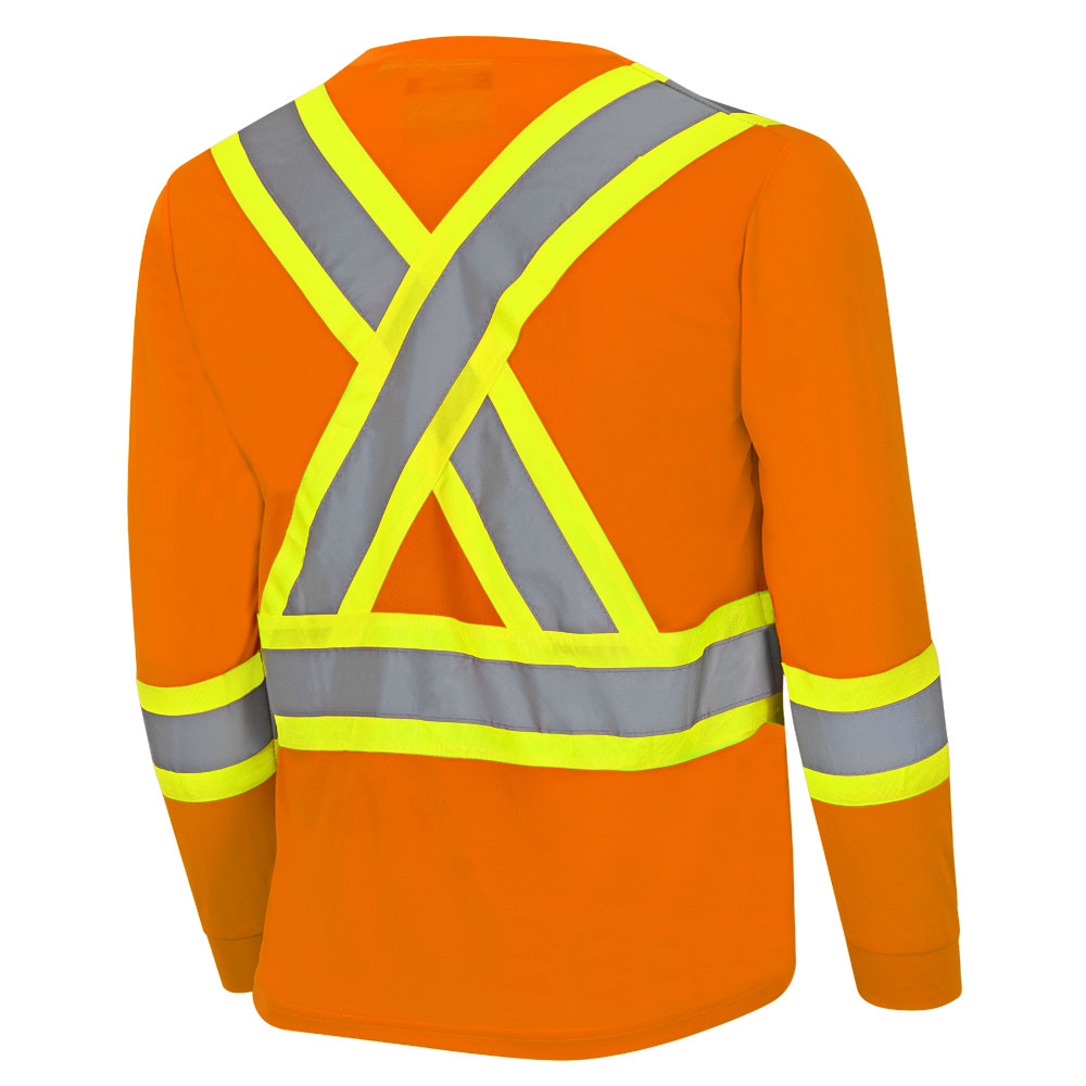 Bird's-Eye Long-Sleeved Safety Shirts