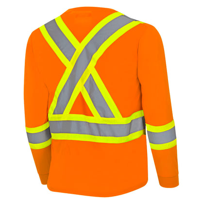 Bird's-Eye Long-Sleeved Safety Shirts