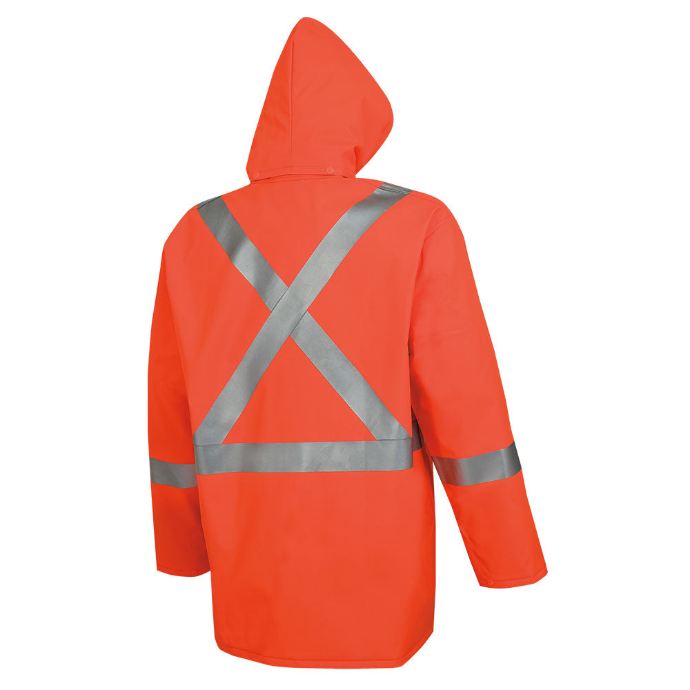 FR Waterproof Hi-Vis Safety Long Coats