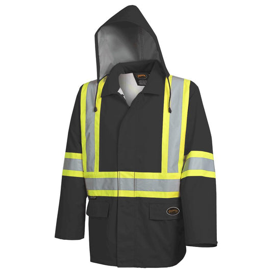 Waterproof Safety Jackets - "The Rock  " - PU Coated 300D Oxford Polyester