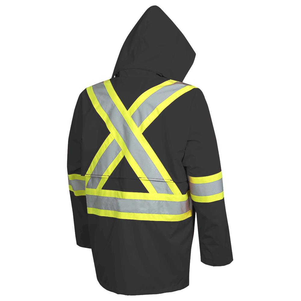 Waterproof Safety Jackets - "The Rock  " - PU Coated 300D Oxford Polyester