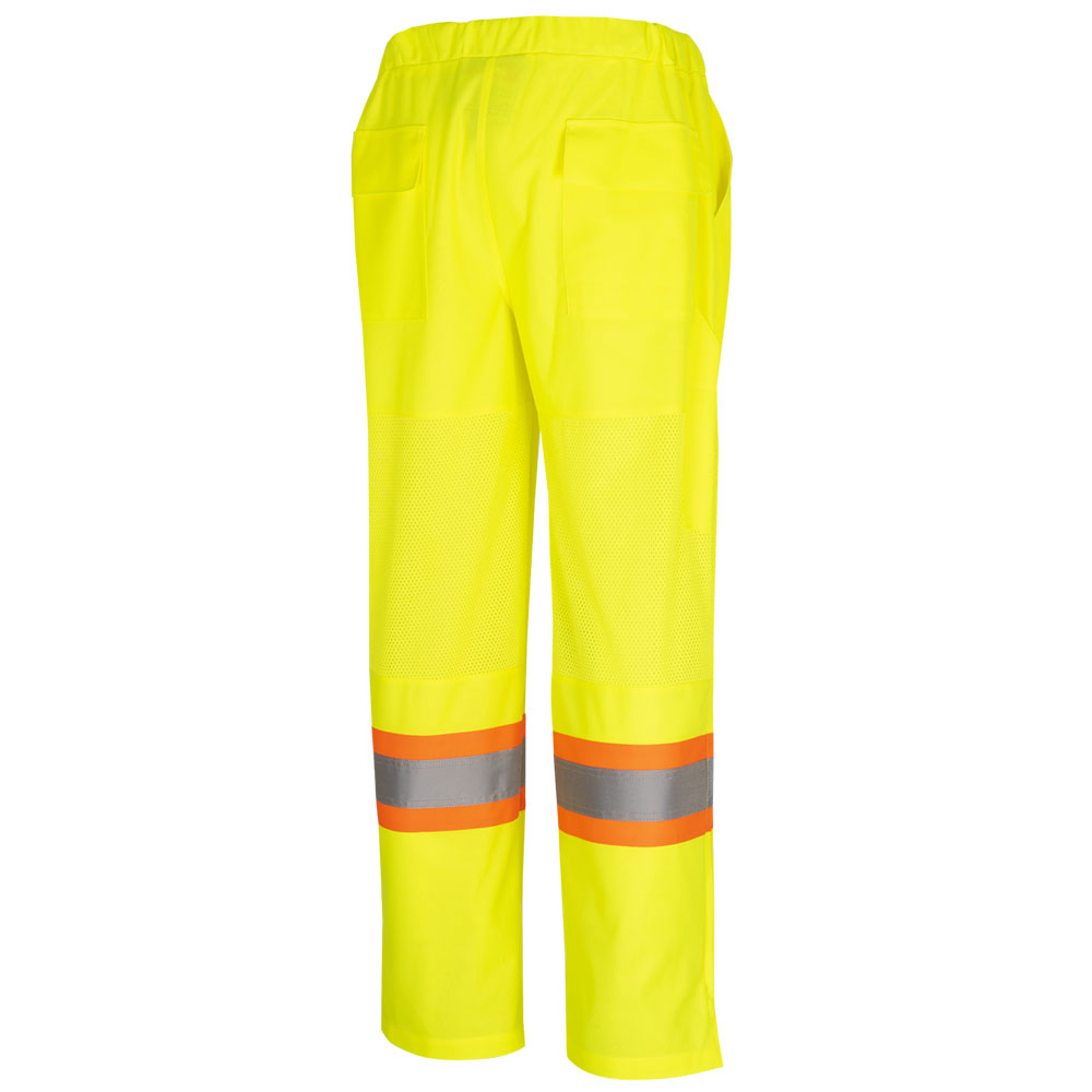 Women's Hi-Vis Traffic Safety Pants - Mesh Leg Panels