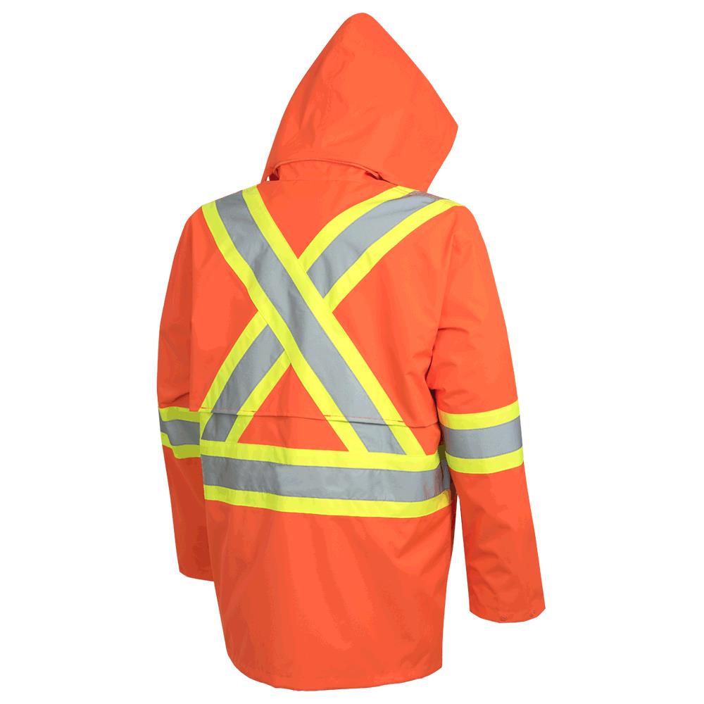 Waterproof Safety Jackets - "The Rock  " - PU Coated 300D Oxford Polyester