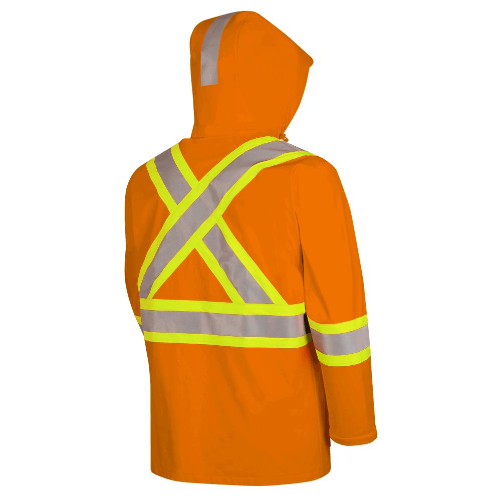 Hi-Vis Flame-Resistant Waterproof Rain Jackets