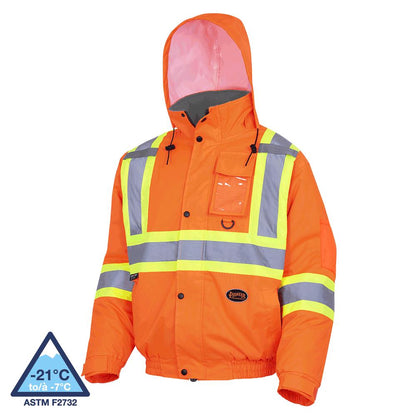 Waterproof Winter Quilted Safety Bombers - 300D Polyurethane Coated Oxford Polyester