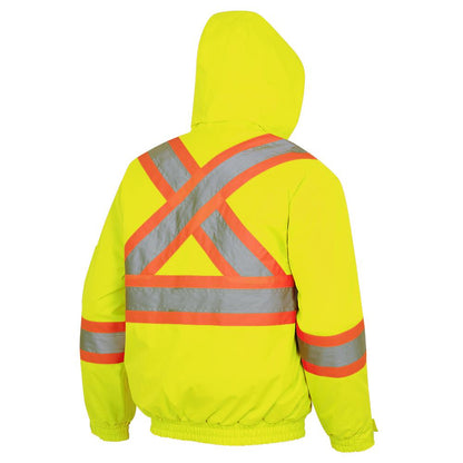 Waterproof Winter Quilted Safety Bombers - 300D Polyurethane Coated Oxford Polyester