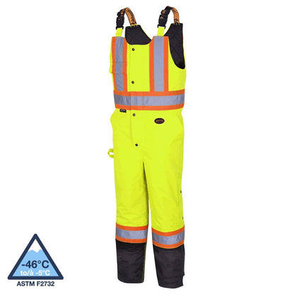 Hi-Vis Waterproof Quilted Safety Overalls