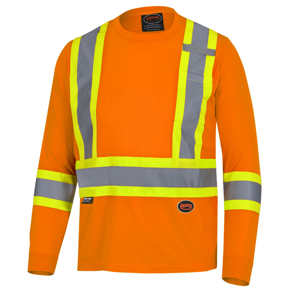 Bird's-Eye Long-Sleeved Safety Shirts