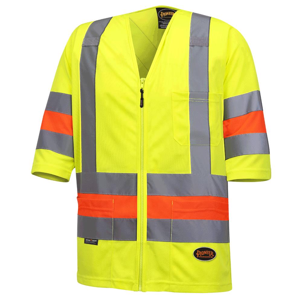 Hi-Vis Short-Sleeved Quebec Traffic Safety Shirts