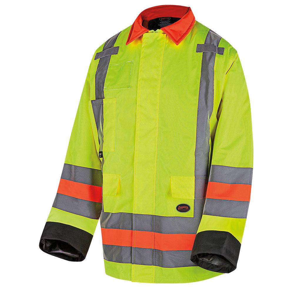 Quebec Style Hi-Vis Waterproof Insulated Traffic Safety Jackets