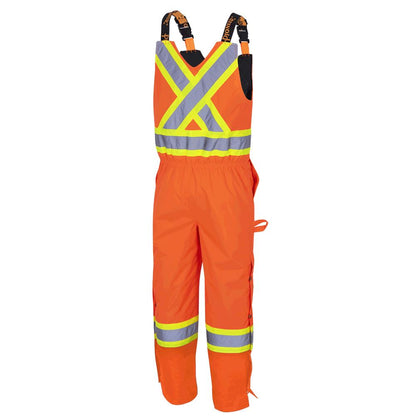 Hi-Vis Waterproof Quilted Safety Overalls