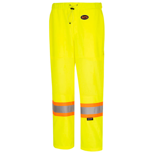 Women's Hi-Vis Traffic Safety Pants - Mesh Leg Panels