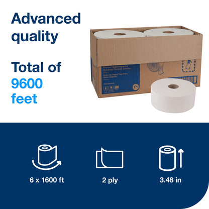 Tork Jumbo Toilet Paper Roll White T1