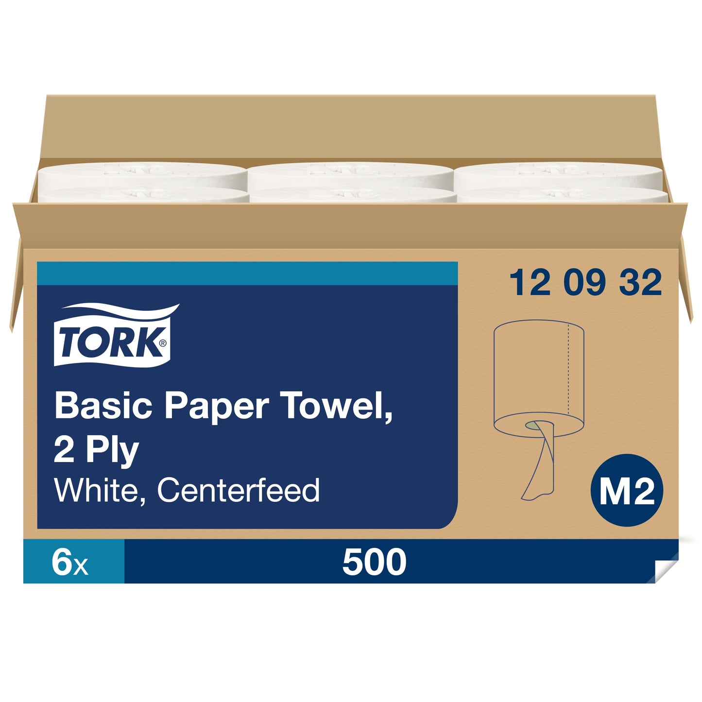 Tork Centerfeed Paper Towel White M2