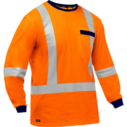 Bisley Long Sleeve Hi-Vis T-Shirt