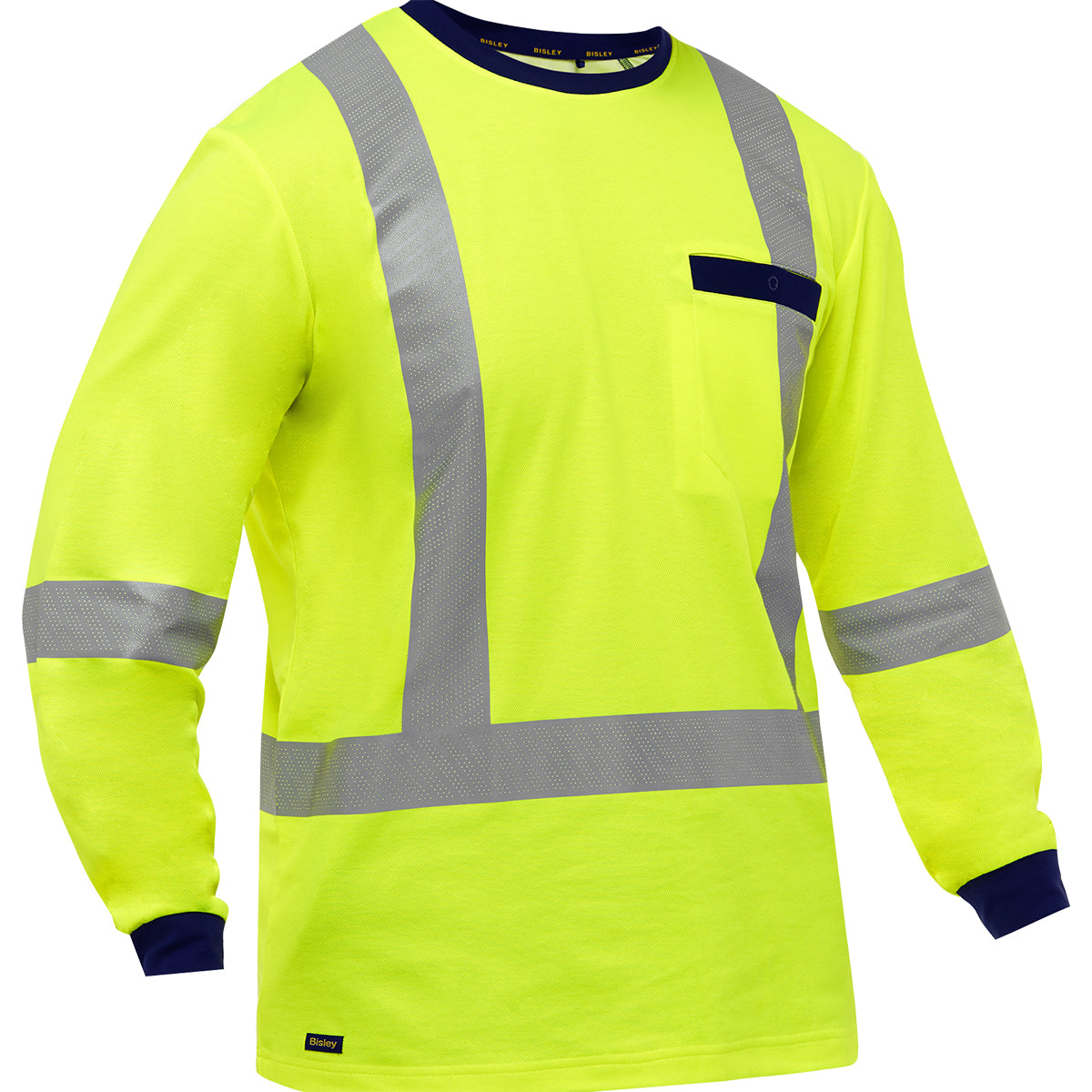 Bisley Long Sleeve Hi-Vis T-Shirt