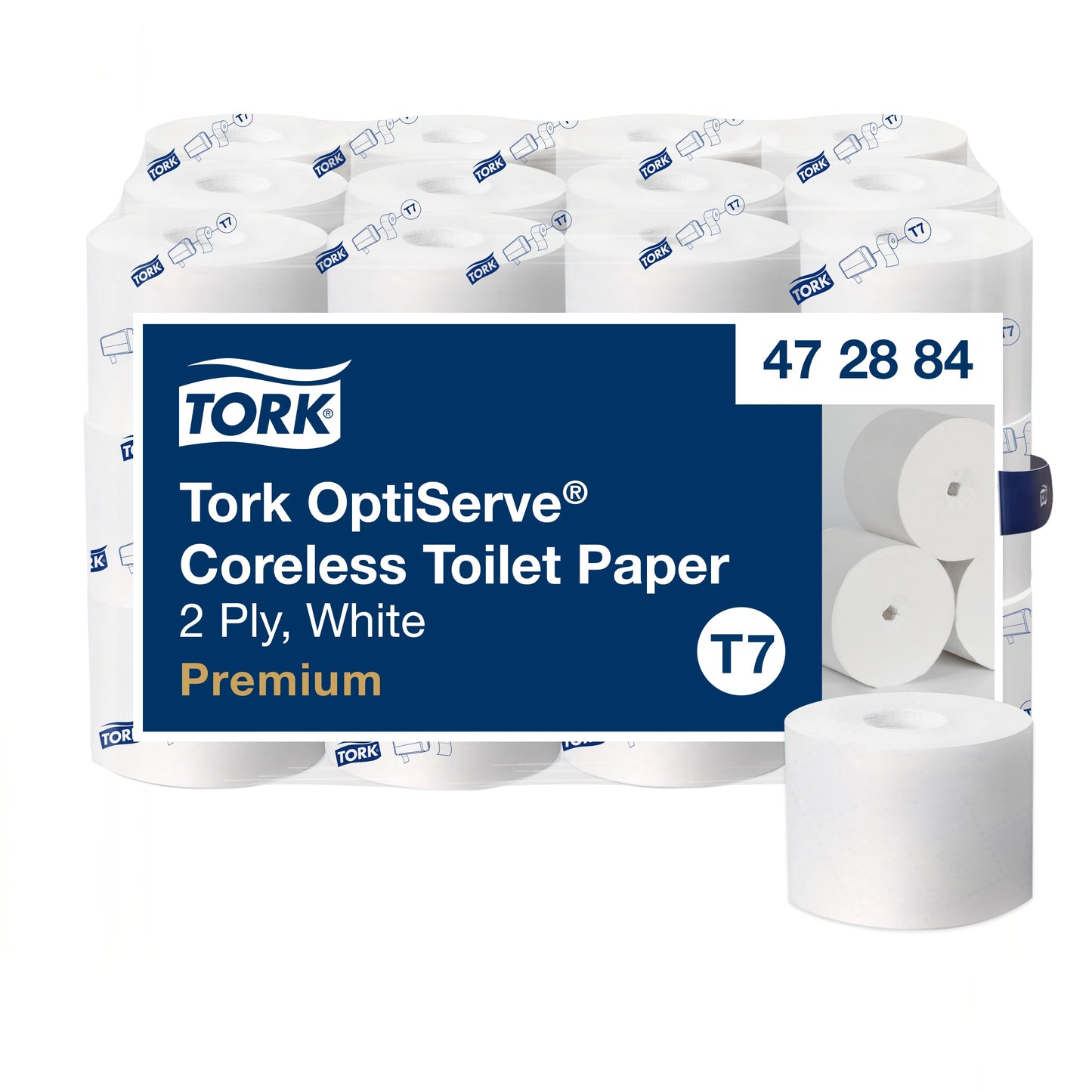 Tork OptiServe® Soft Coreless Toilet Paper White T7