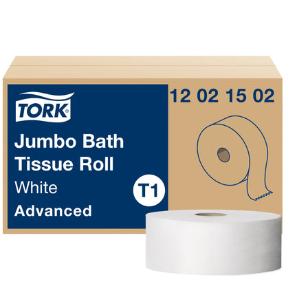 Tork Jumbo Toilet Paper Roll White T1