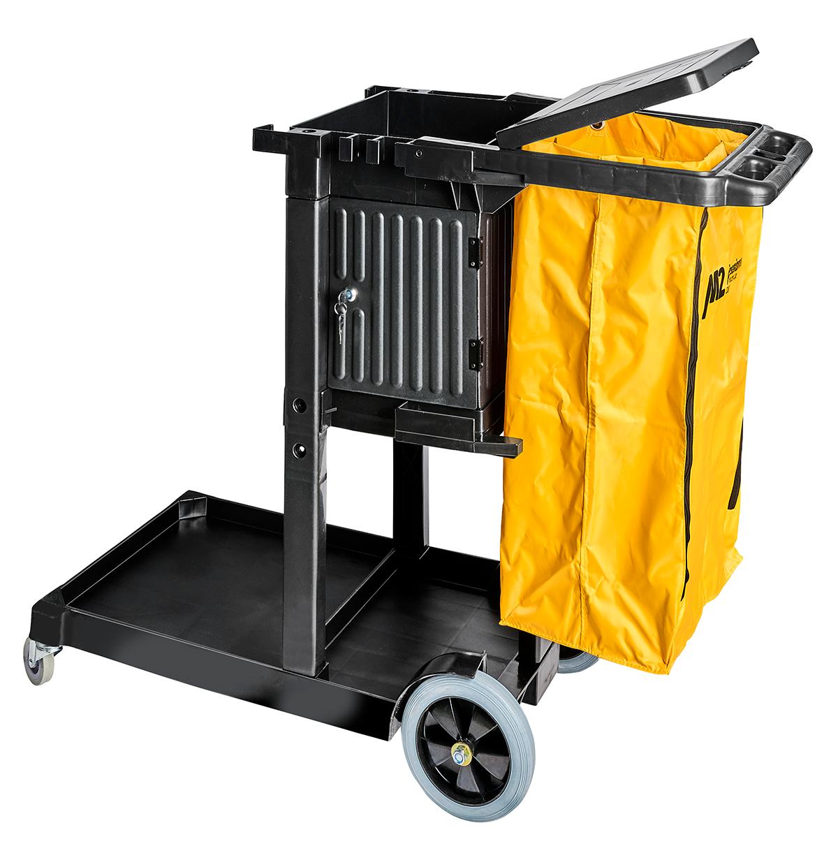 Janitor Cart With Locking Cabinet