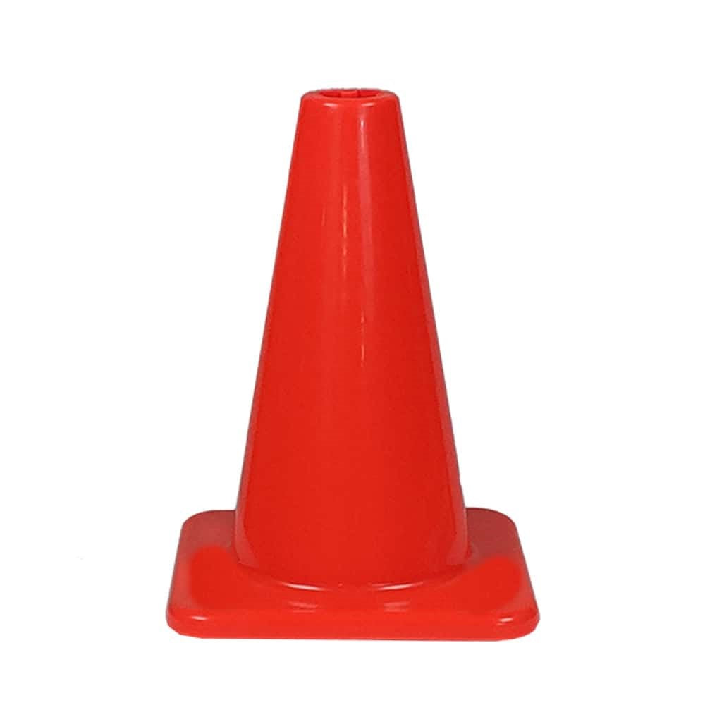 12" Solid Orange PVC Traffic Cone 1.3 Lbs.