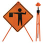 Tripod Sign Stand Orange