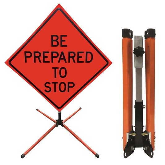 Compact Springless Sign Stand Steel