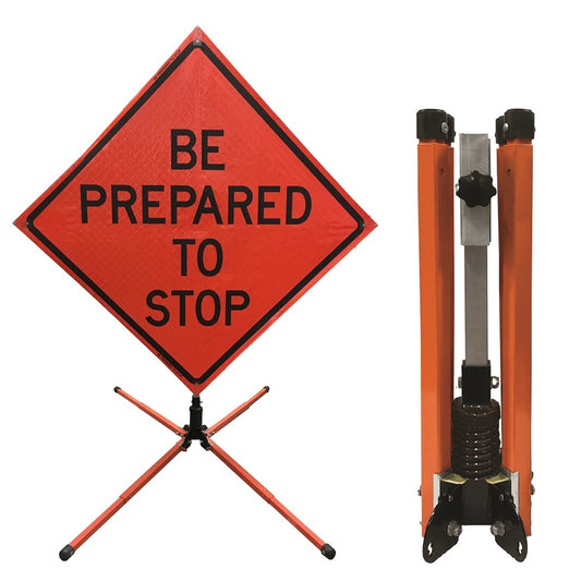 SS310 Compact Single Spring Sign Stand Steel