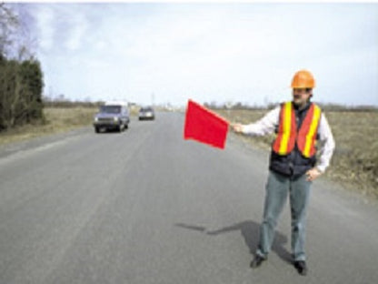 Sign Stand Flag Solid Orange 18 x 18