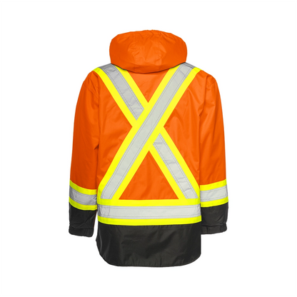 High Visibility 6-in-1 Winter Safety Parka