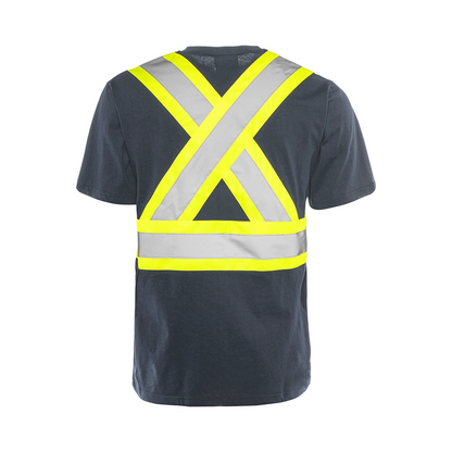 High Visibility Safety T-Shirt, Cotton, 4" Reflective Tape