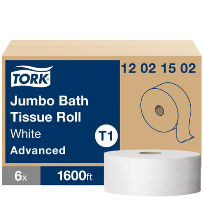 Tork Jumbo Toilet Paper Roll White T1