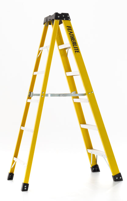 6' Fiberglass Stepladder Type A 300lbs Rated