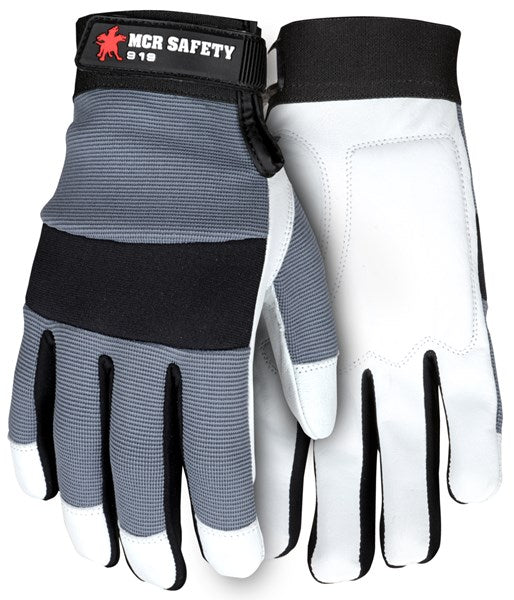 Leather Palm Mechanics Gloves - Large