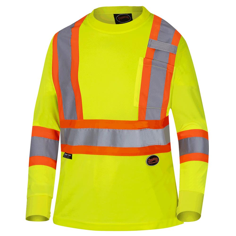 Womens High Vis Long Sleeve T-shirt Yellow