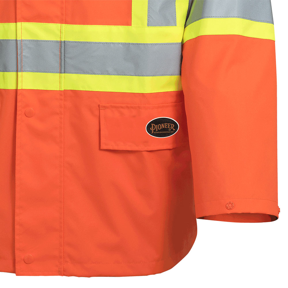 Waterproof Safety Jackets - "The Rock  " - PU Coated 300D Oxford Polyester