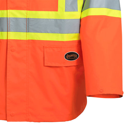 Waterproof Safety Jackets - "The Rock  " - PU Coated 300D Oxford Polyester