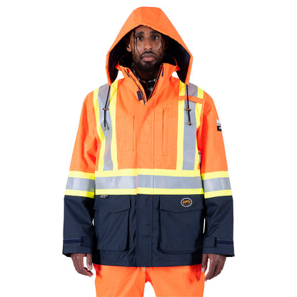 Canadian Waterproof Hooded Rain Jackets - PVC Coated Polyester