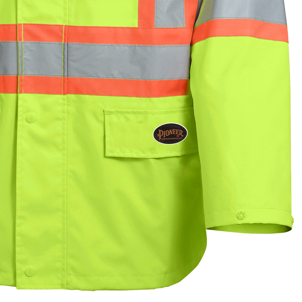 Waterproof Safety Jackets - "The Rock  " - PU Coated 300D Oxford Polyester