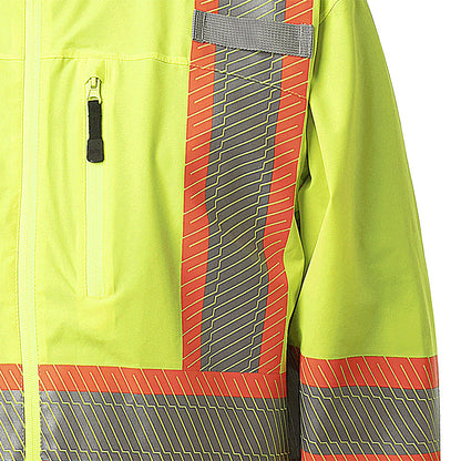 Hi-Vis Softshell Waterproof/Breathable Premium Safety Jackets