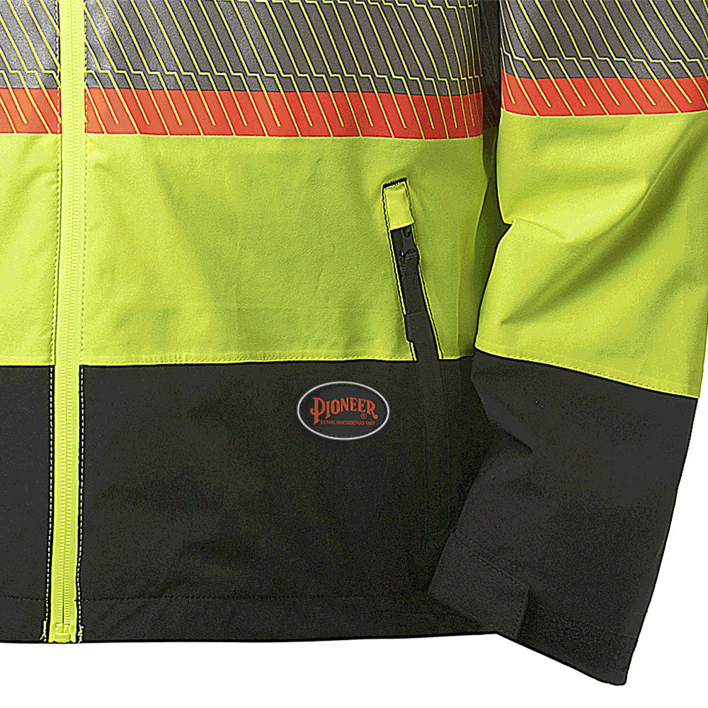 Hi-Vis Softshell Waterproof/Breathable Premium Safety Jackets