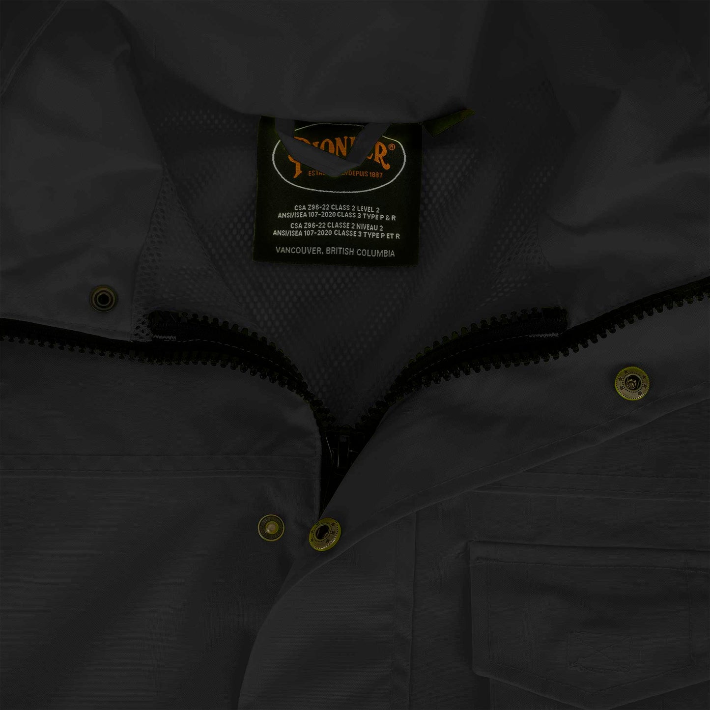 Waterproof Safety Jackets 450D Oxford Polyester