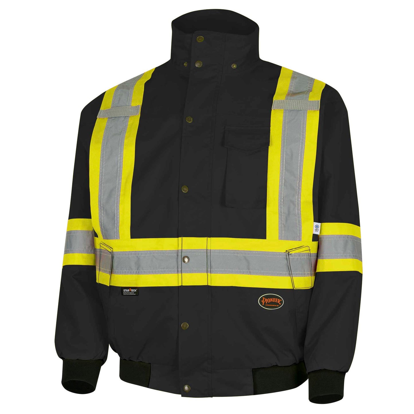 Waterproof Safety Jackets 450D Oxford Polyester