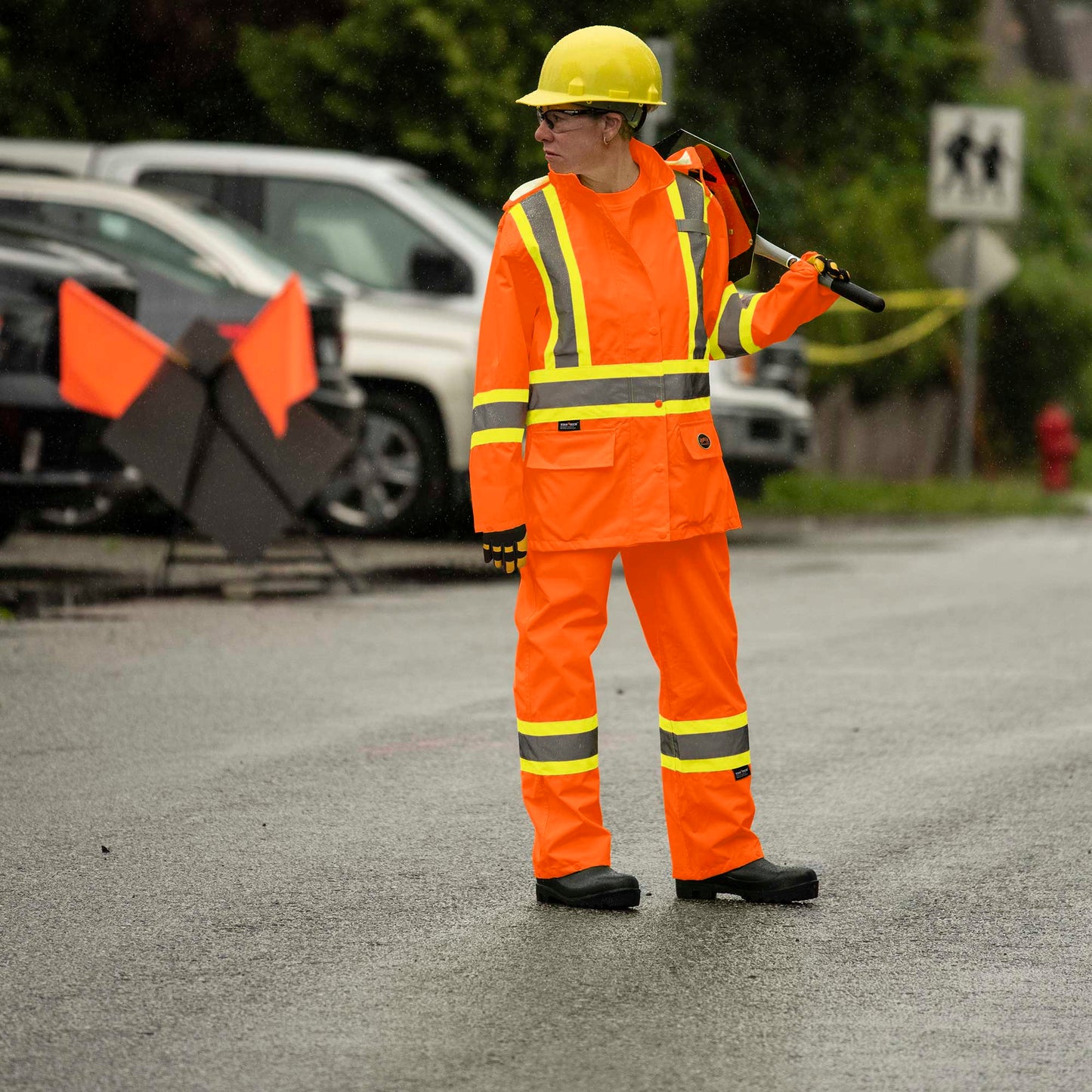 "The Rock" Women's Hi-Vis  Waterproof Jackets