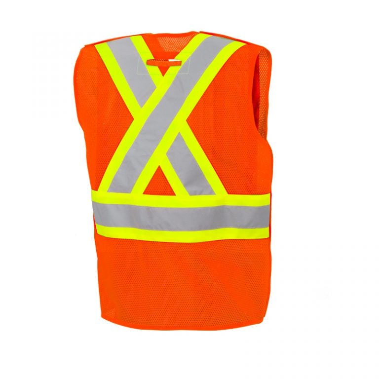 5 Pt. Tearaway FR Mesh High Visibility Safety Vest, 4