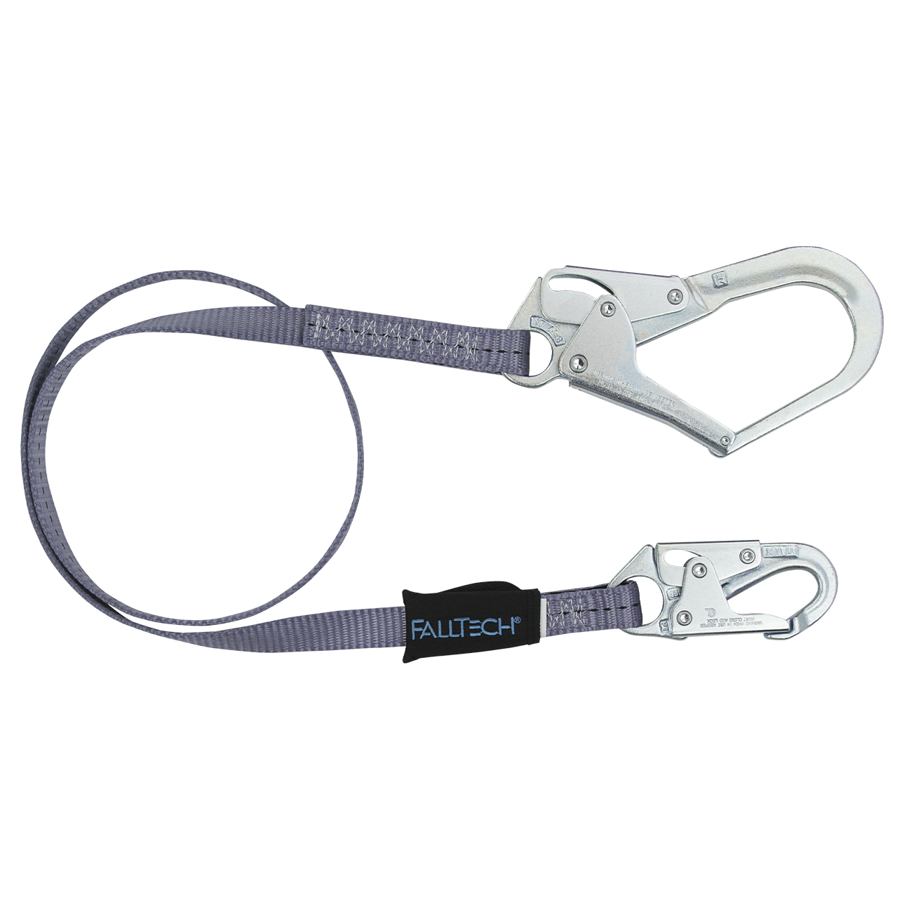 3' Web Restraint Lanyard, Fixed-length with Steel Connectors